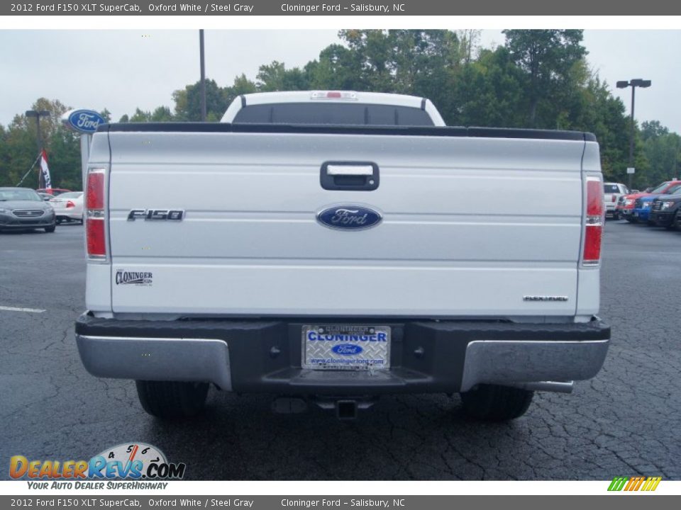2012 Ford F150 XLT SuperCab Oxford White / Steel Gray Photo #5