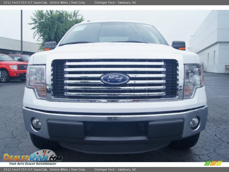 2012 Ford F150 XLT SuperCab Oxford White / Steel Gray Photo #7