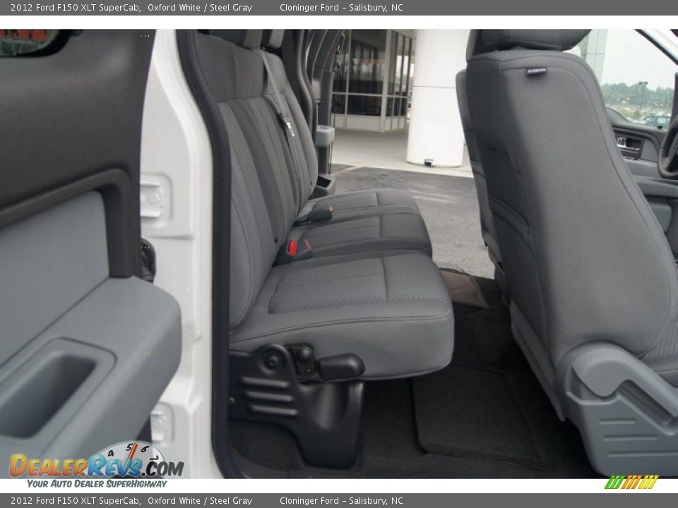 2012 Ford F150 XLT SuperCab Oxford White / Steel Gray Photo #12