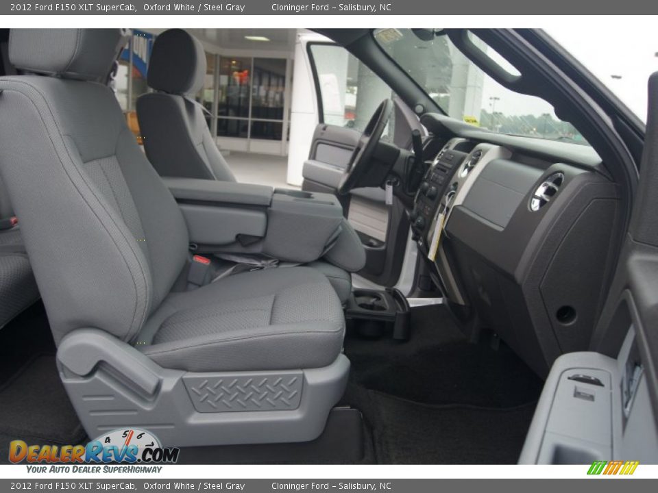 2012 Ford F150 XLT SuperCab Oxford White / Steel Gray Photo #13
