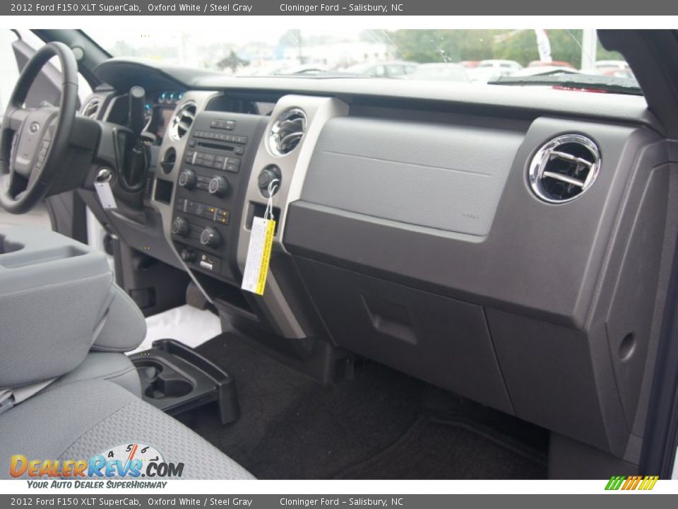 2012 Ford F150 XLT SuperCab Oxford White / Steel Gray Photo #14