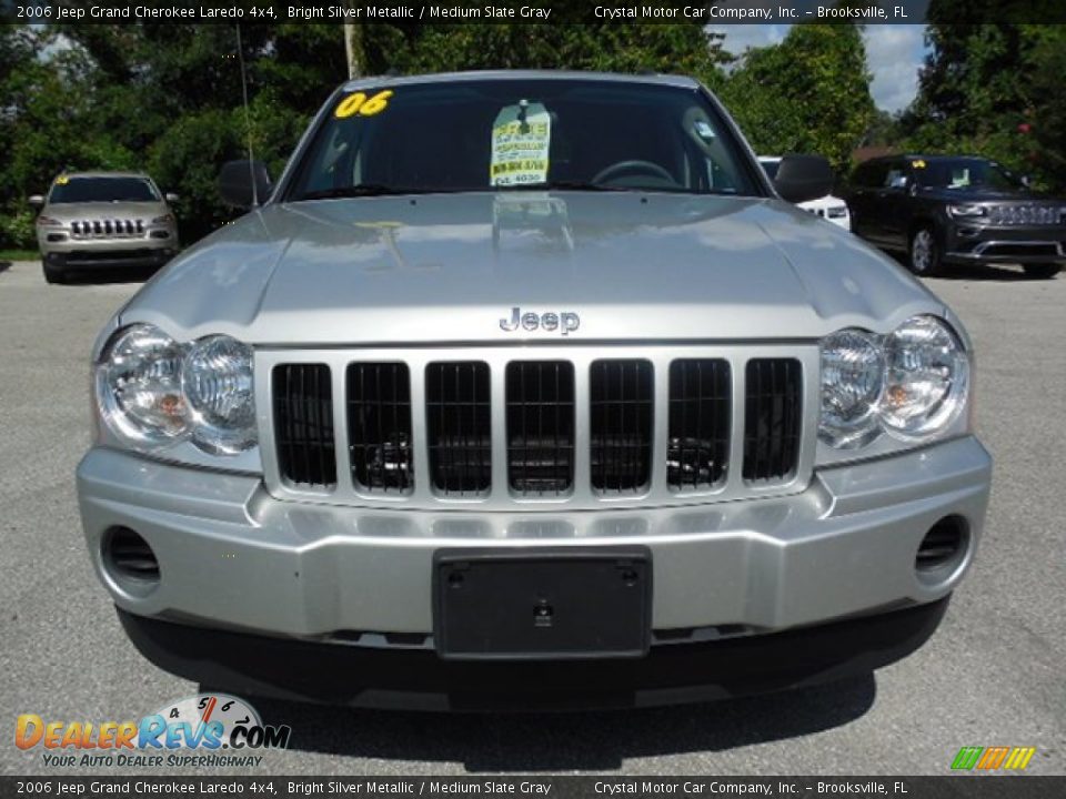 2006 Jeep Grand Cherokee Laredo 4x4 Bright Silver Metallic / Medium Slate Gray Photo #14