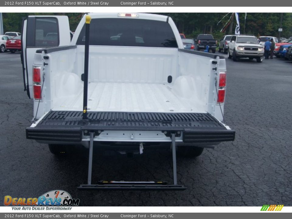 2012 Ford F150 XLT SuperCab Oxford White / Steel Gray Photo #20