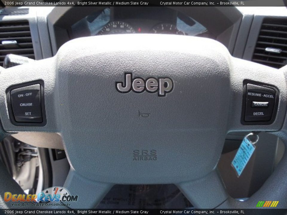2006 Jeep Grand Cherokee Laredo 4x4 Bright Silver Metallic / Medium Slate Gray Photo #22