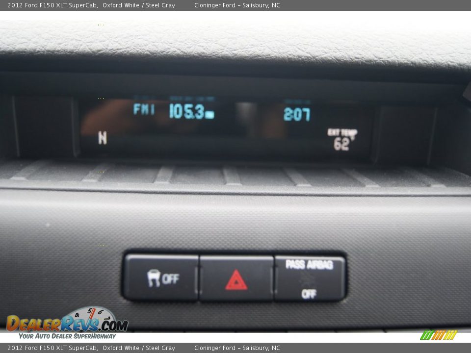 2012 Ford F150 XLT SuperCab Oxford White / Steel Gray Photo #30