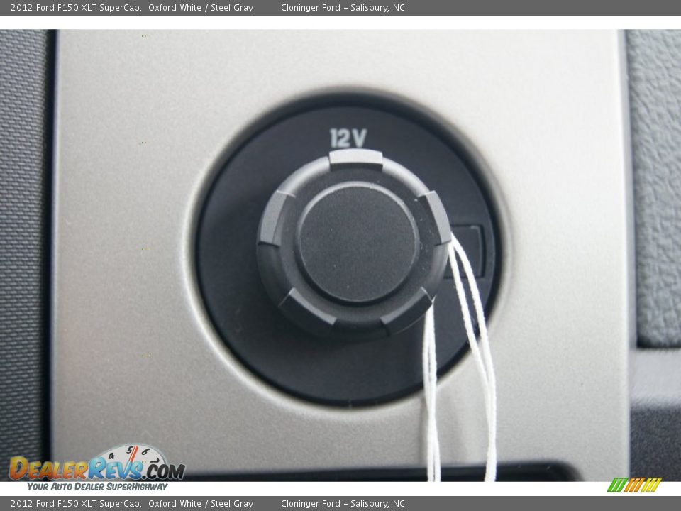 2012 Ford F150 XLT SuperCab Oxford White / Steel Gray Photo #35