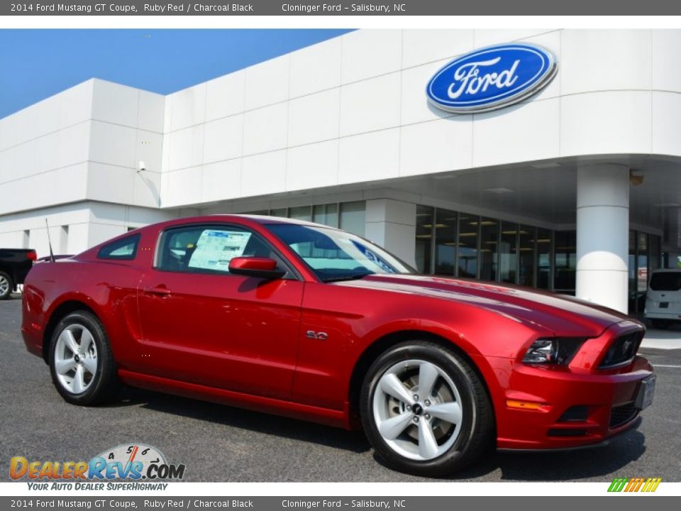 2014 Ford Mustang GT Coupe Ruby Red / Charcoal Black Photo #1