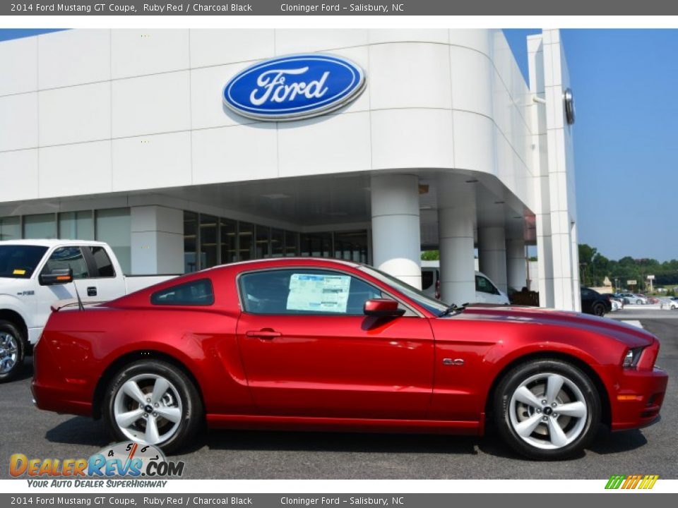 2014 Ford Mustang GT Coupe Ruby Red / Charcoal Black Photo #2