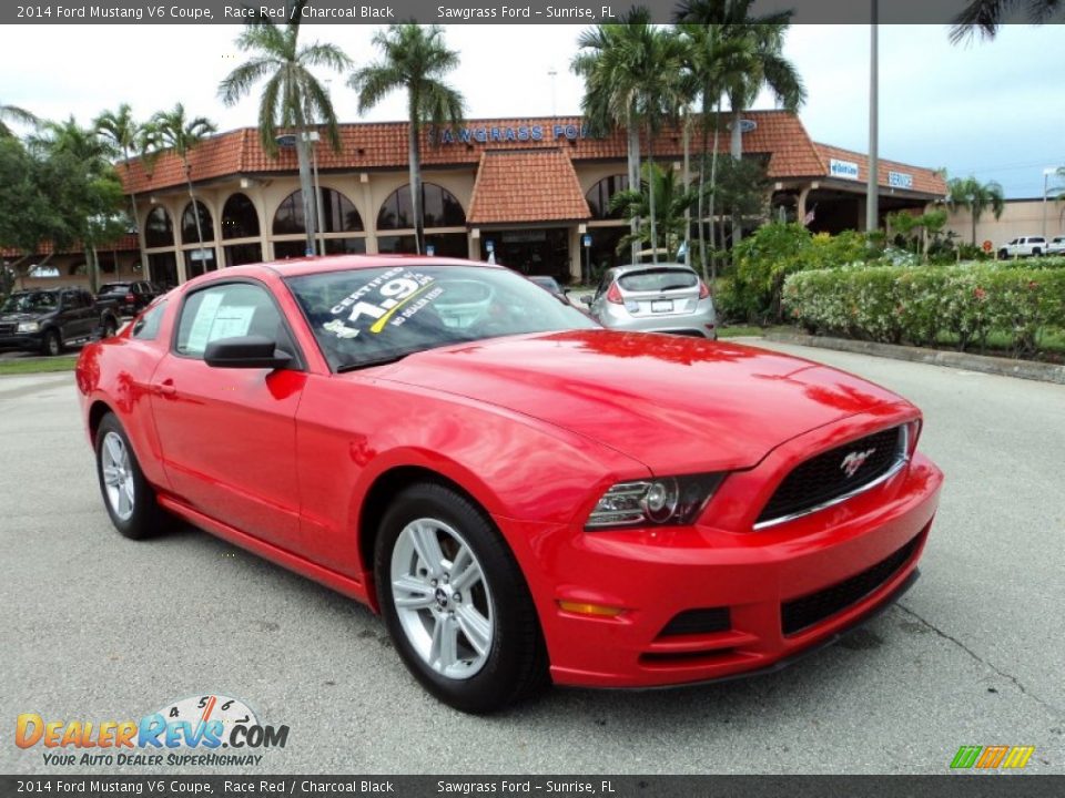 2014 Ford Mustang V6 Coupe Race Red / Charcoal Black Photo #1