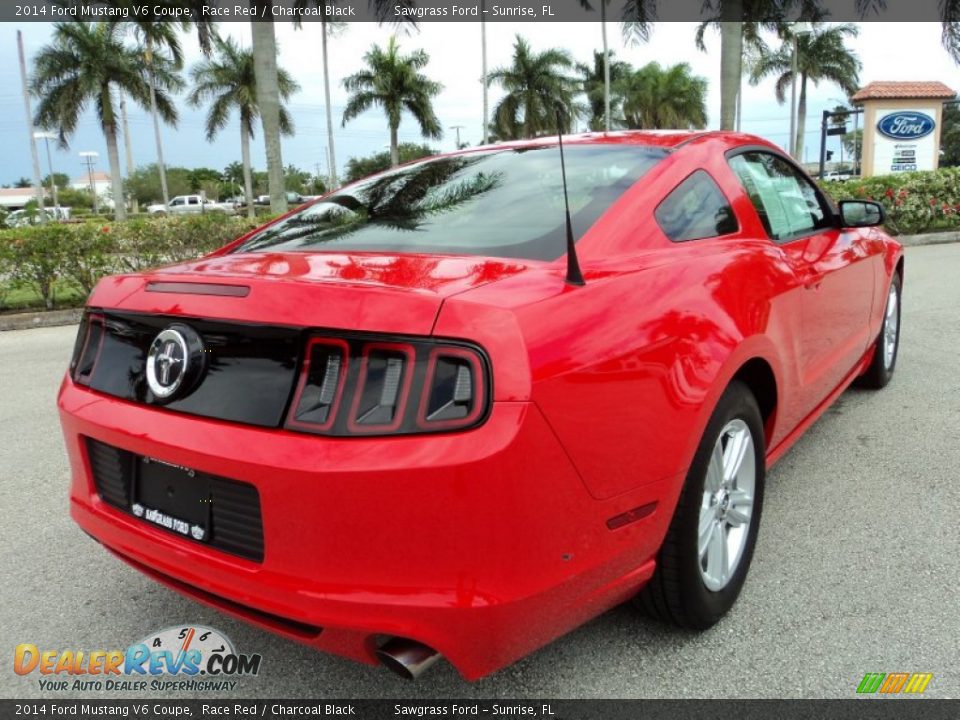 2014 Ford Mustang V6 Coupe Race Red / Charcoal Black Photo #6