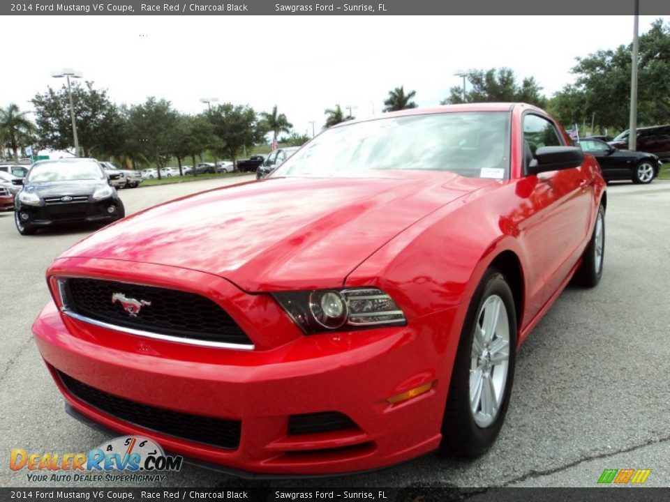 2014 Ford Mustang V6 Coupe Race Red / Charcoal Black Photo #14