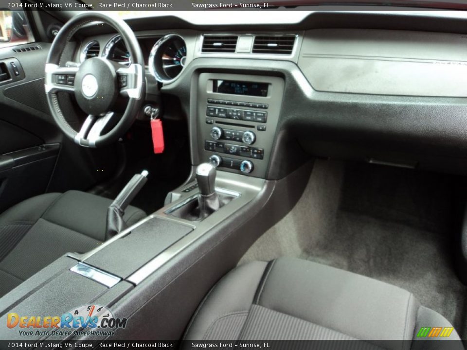 2014 Ford Mustang V6 Coupe Race Red / Charcoal Black Photo #23