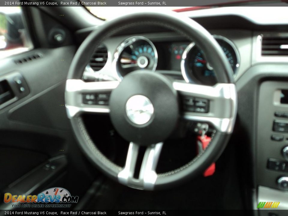 2014 Ford Mustang V6 Coupe Race Red / Charcoal Black Photo #24