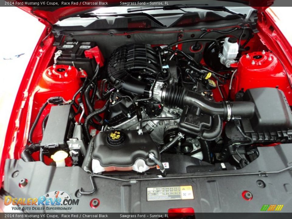 2014 Ford Mustang V6 Coupe Race Red / Charcoal Black Photo #27