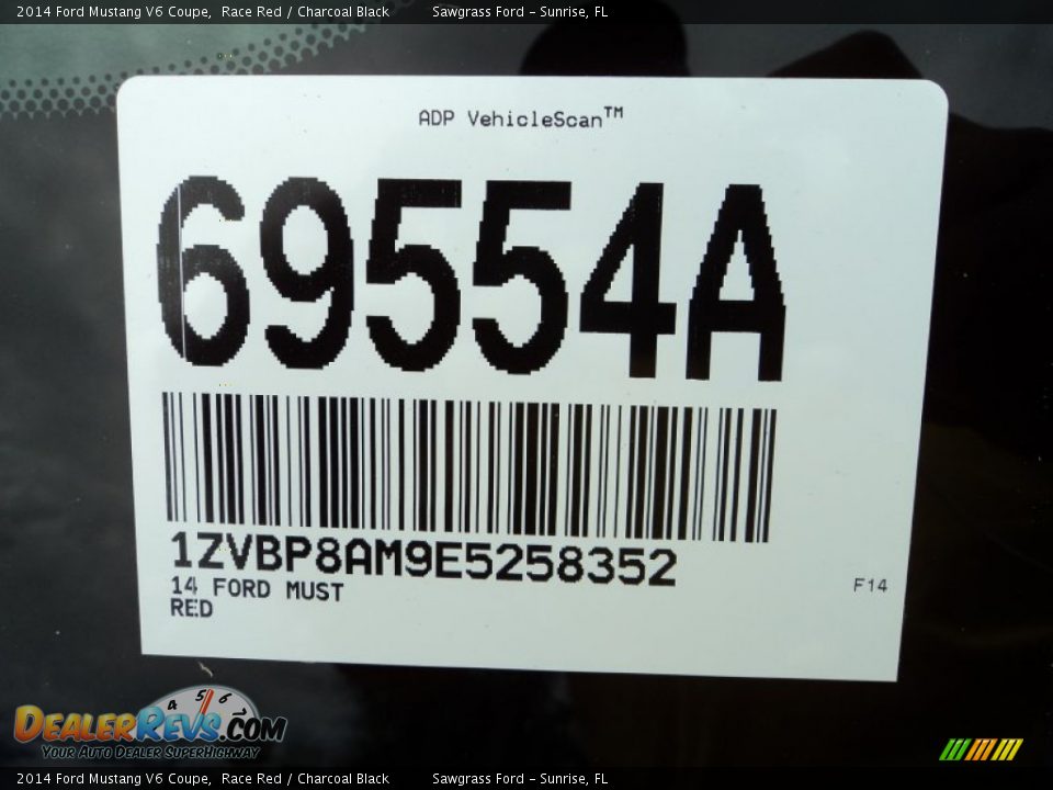 2014 Ford Mustang V6 Coupe Race Red / Charcoal Black Photo #32