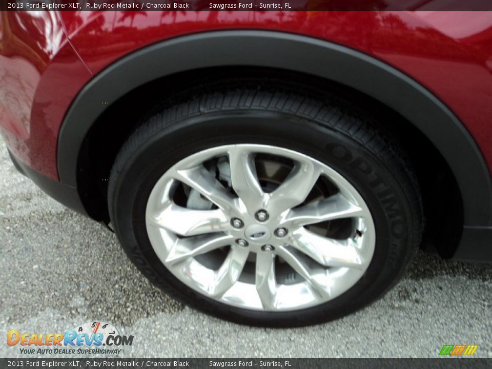 2013 Ford Explorer XLT Ruby Red Metallic / Charcoal Black Photo #11