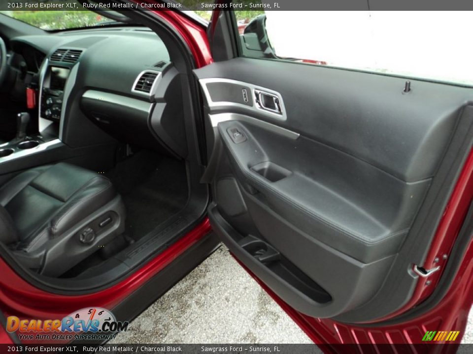 2013 Ford Explorer XLT Ruby Red Metallic / Charcoal Black Photo #17