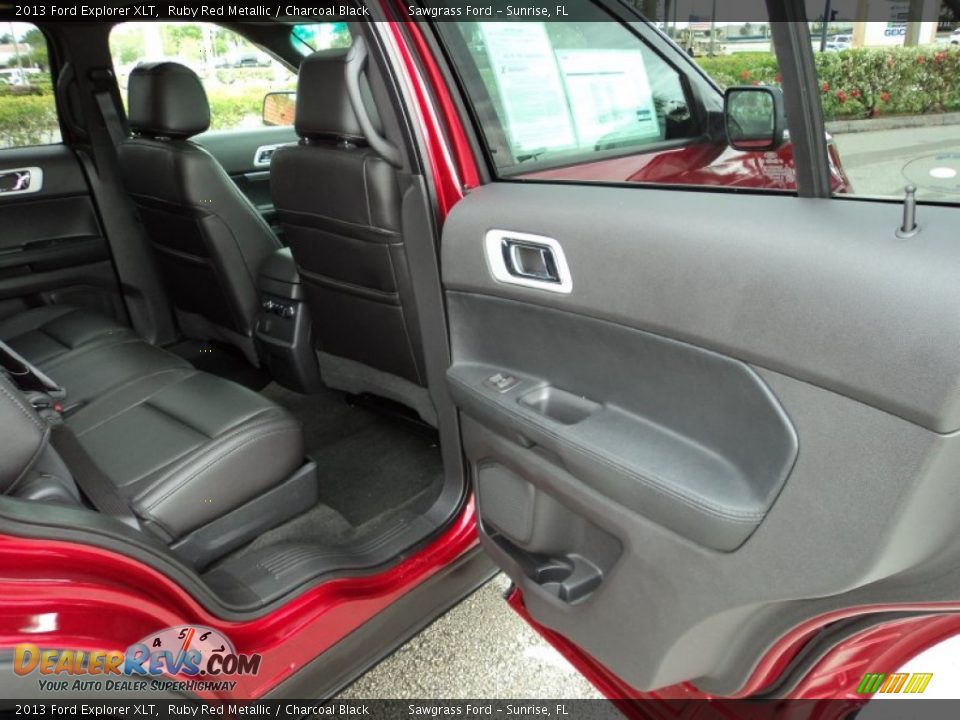 2013 Ford Explorer XLT Ruby Red Metallic / Charcoal Black Photo #19