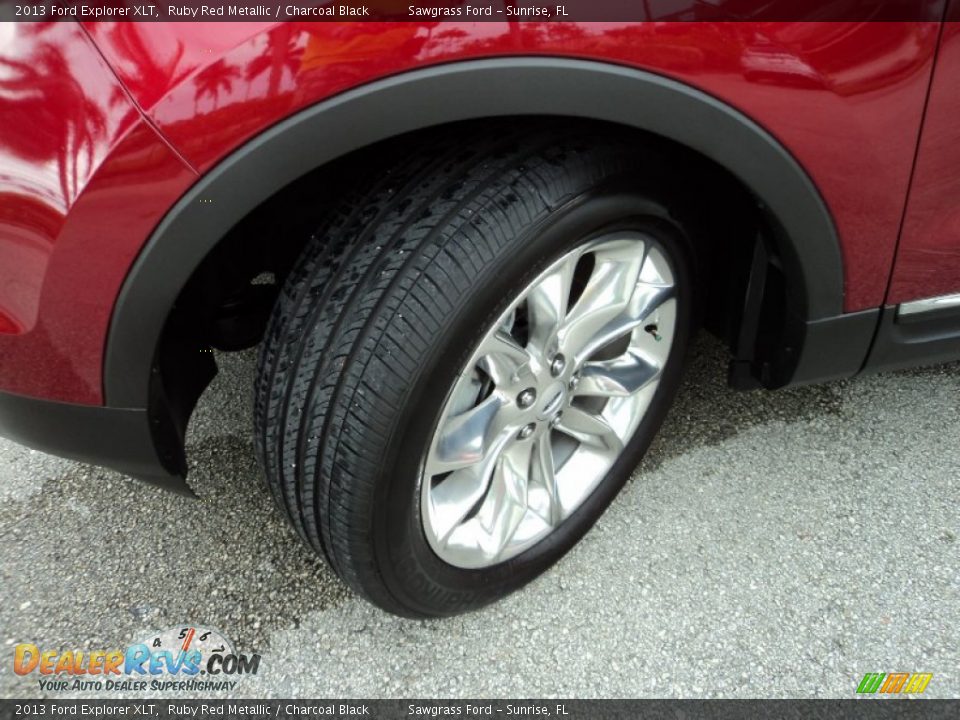 2013 Ford Explorer XLT Ruby Red Metallic / Charcoal Black Photo #29