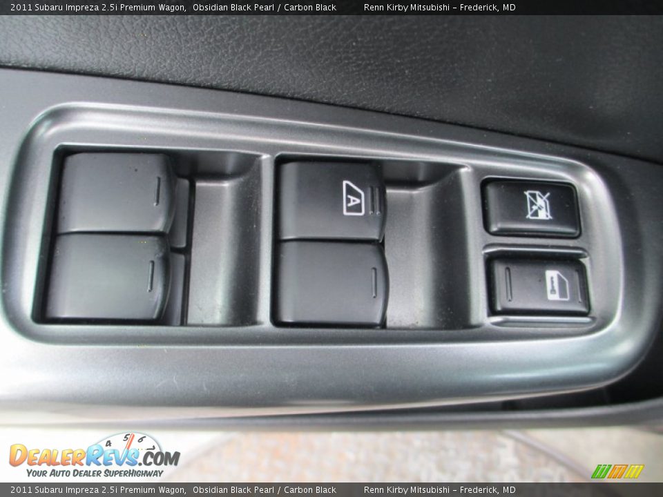 2011 Subaru Impreza 2.5i Premium Wagon Obsidian Black Pearl / Carbon Black Photo #10