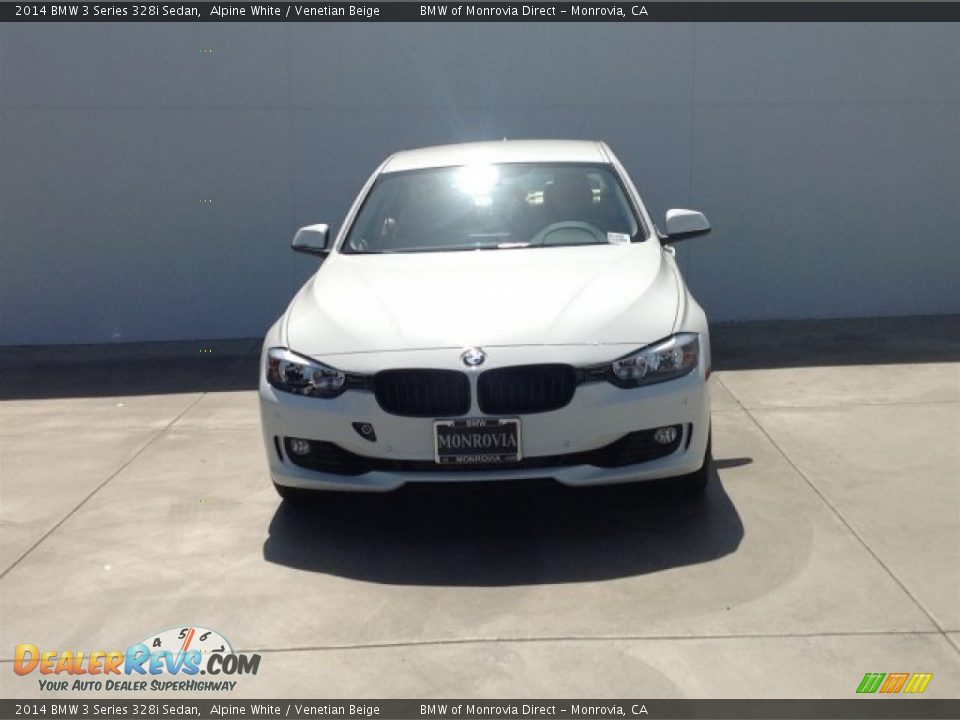 2014 BMW 3 Series 328i Sedan Alpine White / Venetian Beige Photo #3