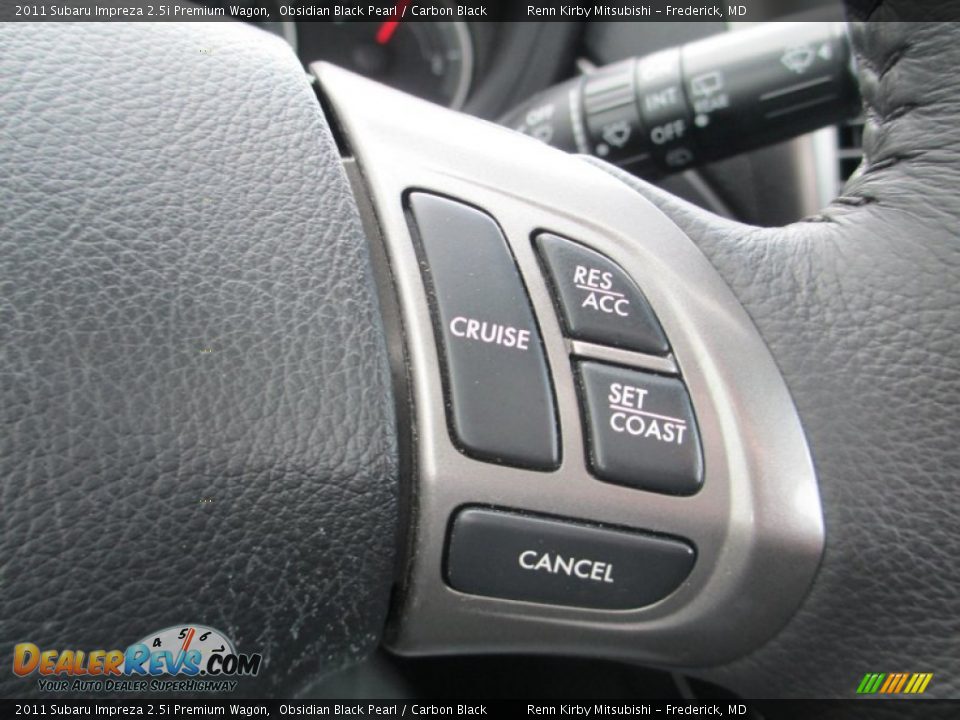 2011 Subaru Impreza 2.5i Premium Wagon Obsidian Black Pearl / Carbon Black Photo #19