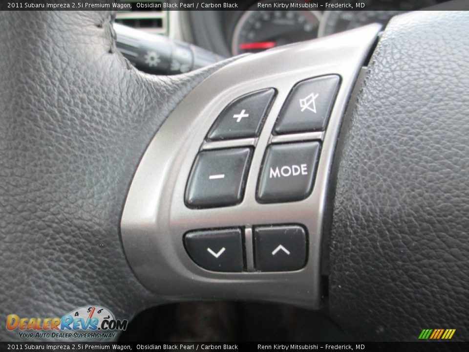 2011 Subaru Impreza 2.5i Premium Wagon Obsidian Black Pearl / Carbon Black Photo #20