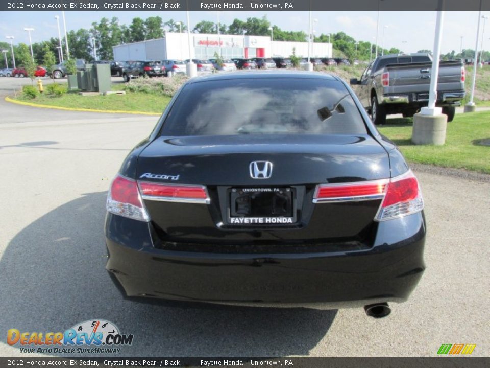 2012 Honda Accord EX Sedan Crystal Black Pearl / Black Photo #3