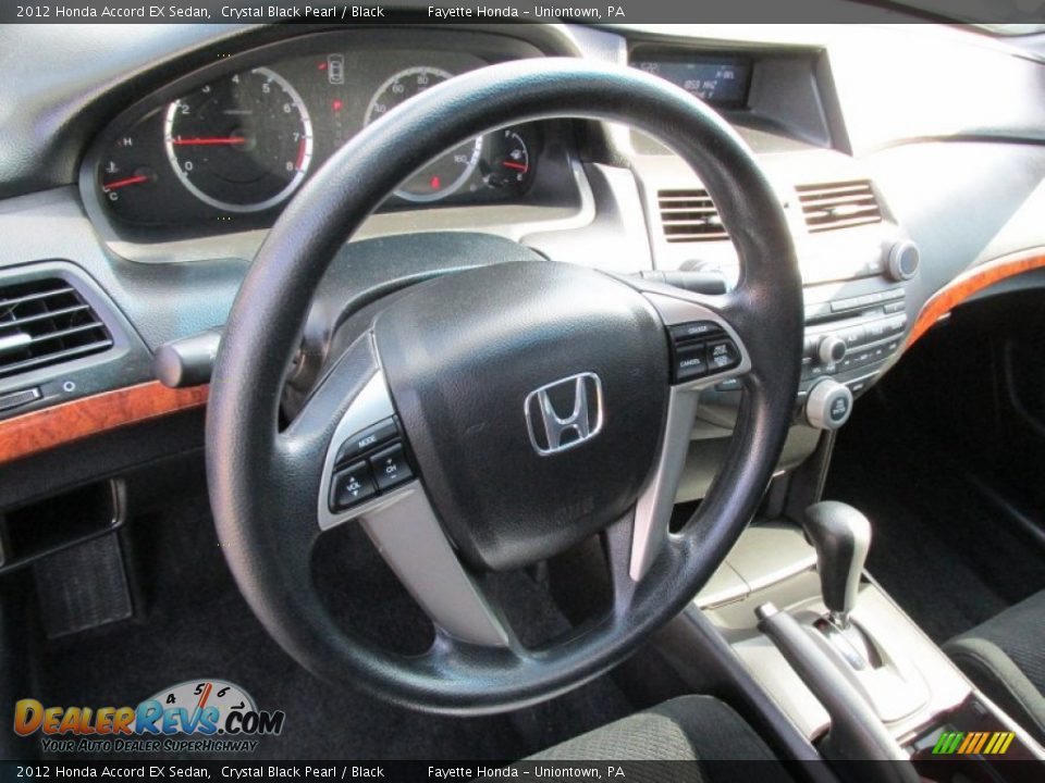2012 Honda Accord EX Sedan Crystal Black Pearl / Black Photo #11