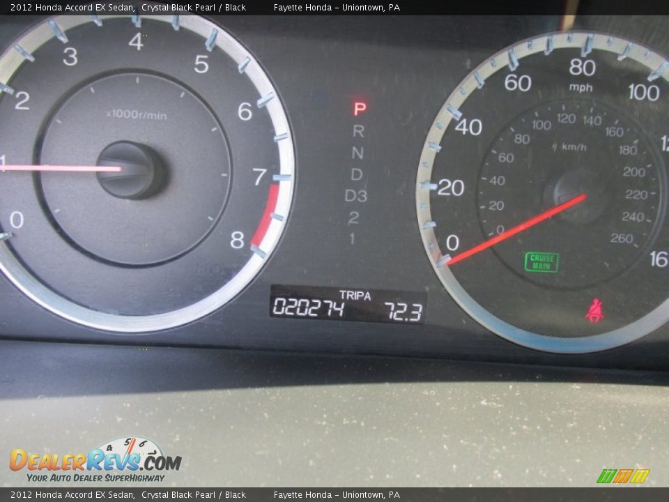 2012 Honda Accord EX Sedan Crystal Black Pearl / Black Photo #20