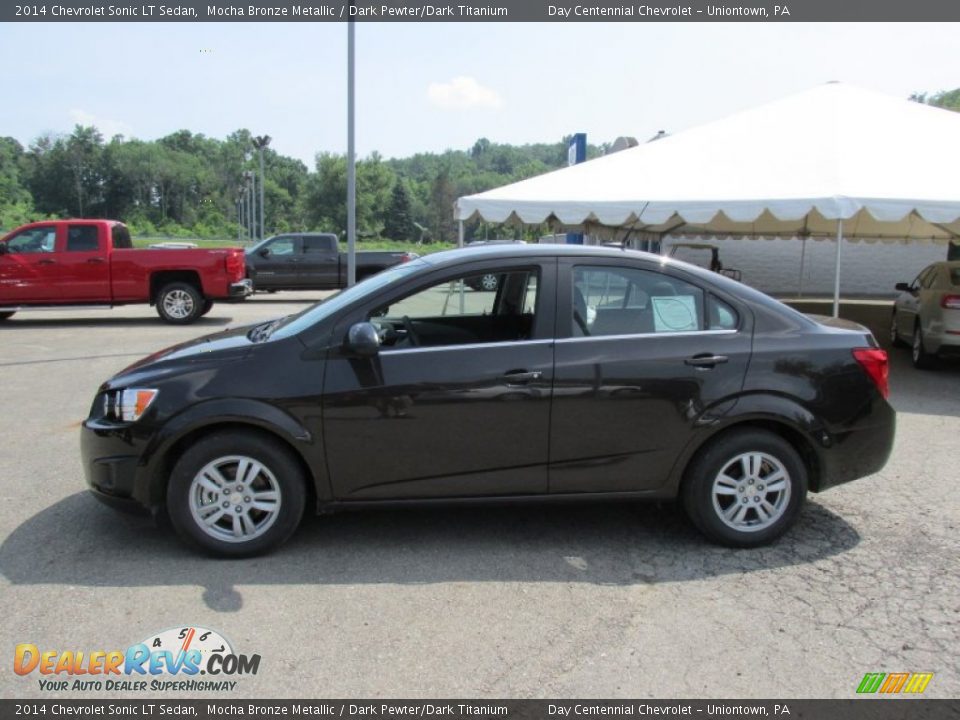 2014 Chevrolet Sonic LT Sedan Mocha Bronze Metallic / Dark Pewter/Dark Titanium Photo #2