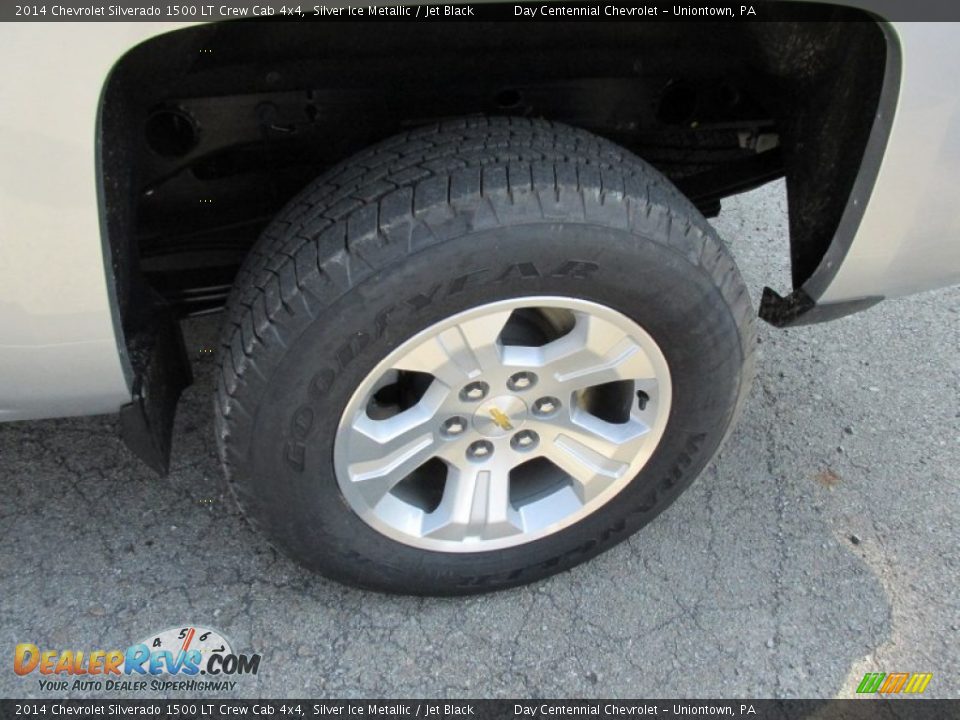 2014 Chevrolet Silverado 1500 LT Crew Cab 4x4 Silver Ice Metallic / Jet Black Photo #3