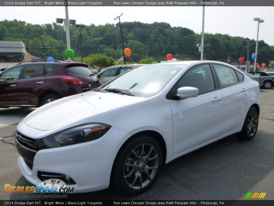 2014 Dodge Dart SXT Bright White / Black/Light Tungsten Photo #1