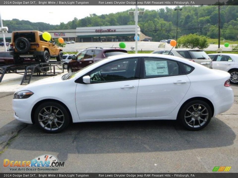 2014 Dodge Dart SXT Bright White / Black/Light Tungsten Photo #2