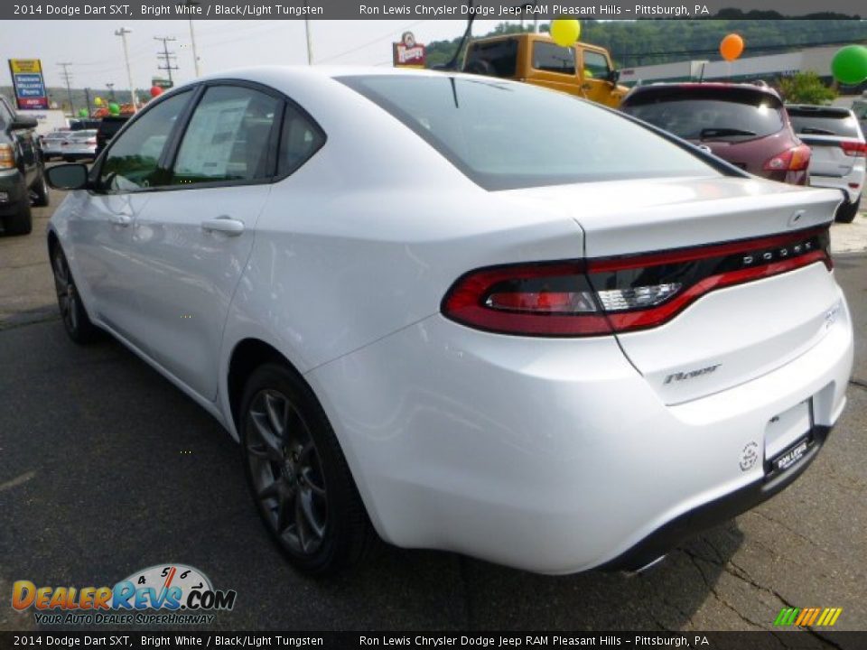 2014 Dodge Dart SXT Bright White / Black/Light Tungsten Photo #3