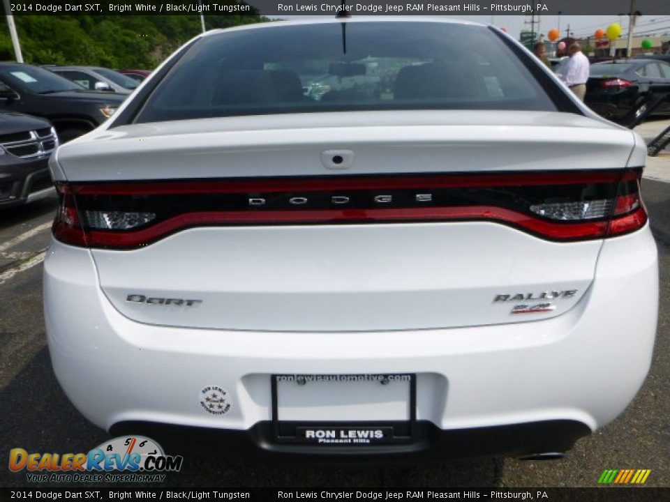 2014 Dodge Dart SXT Bright White / Black/Light Tungsten Photo #4