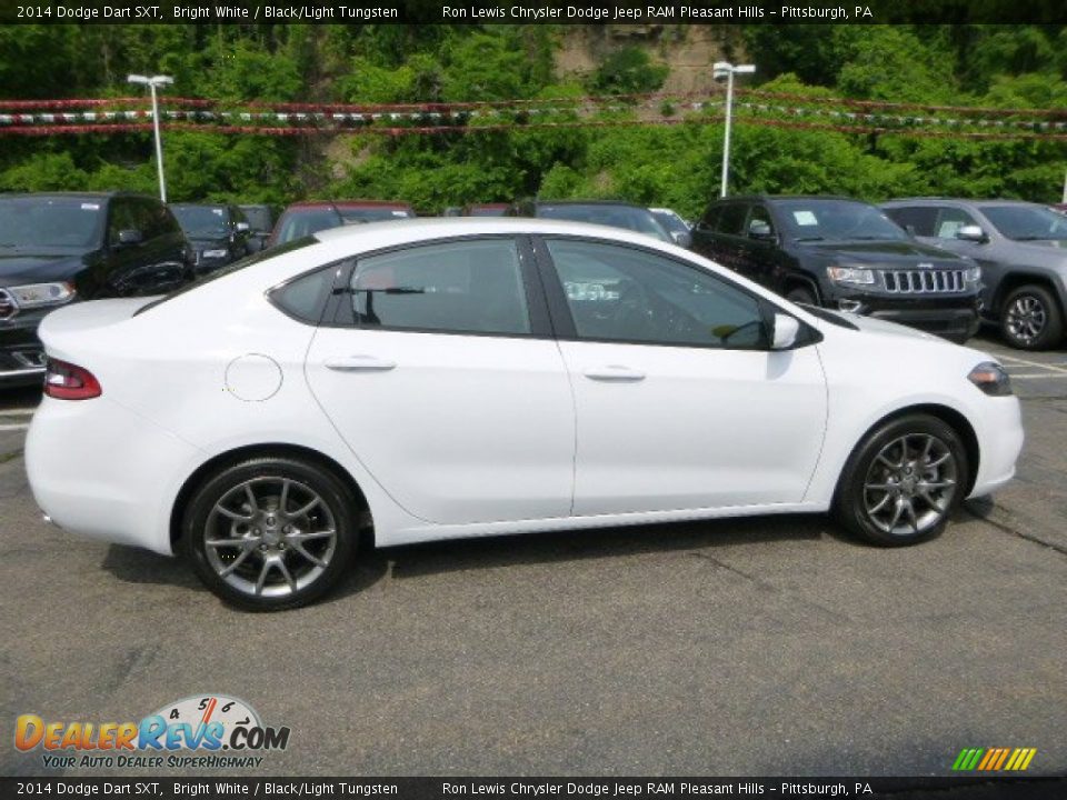 2014 Dodge Dart SXT Bright White / Black/Light Tungsten Photo #6