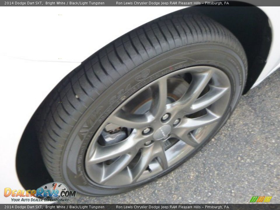 2014 Dodge Dart SXT Bright White / Black/Light Tungsten Photo #9