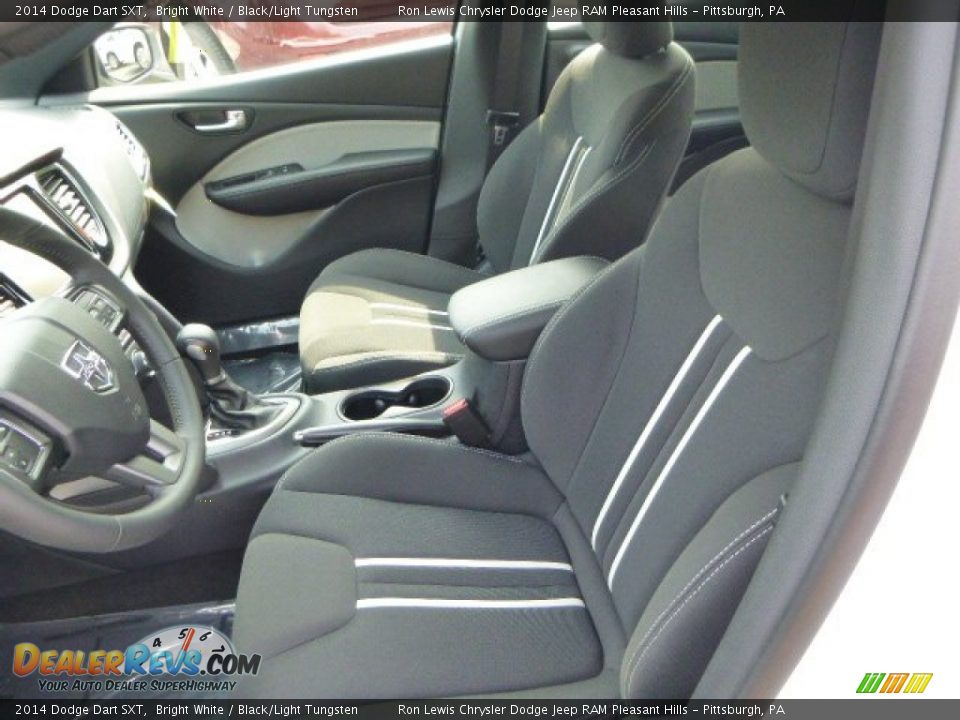 2014 Dodge Dart SXT Bright White / Black/Light Tungsten Photo #10
