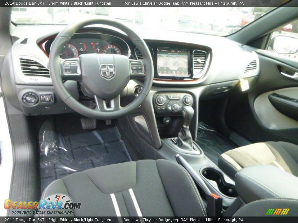 2014 Dodge Dart SXT Bright White / Black/Light Tungsten Photo #12