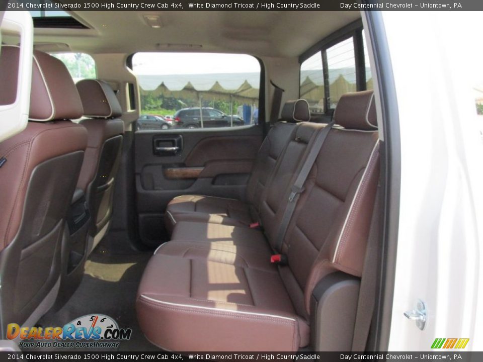 2014 Chevrolet Silverado 1500 High Country Crew Cab 4x4 White Diamond Tricoat / High Country Saddle Photo #14