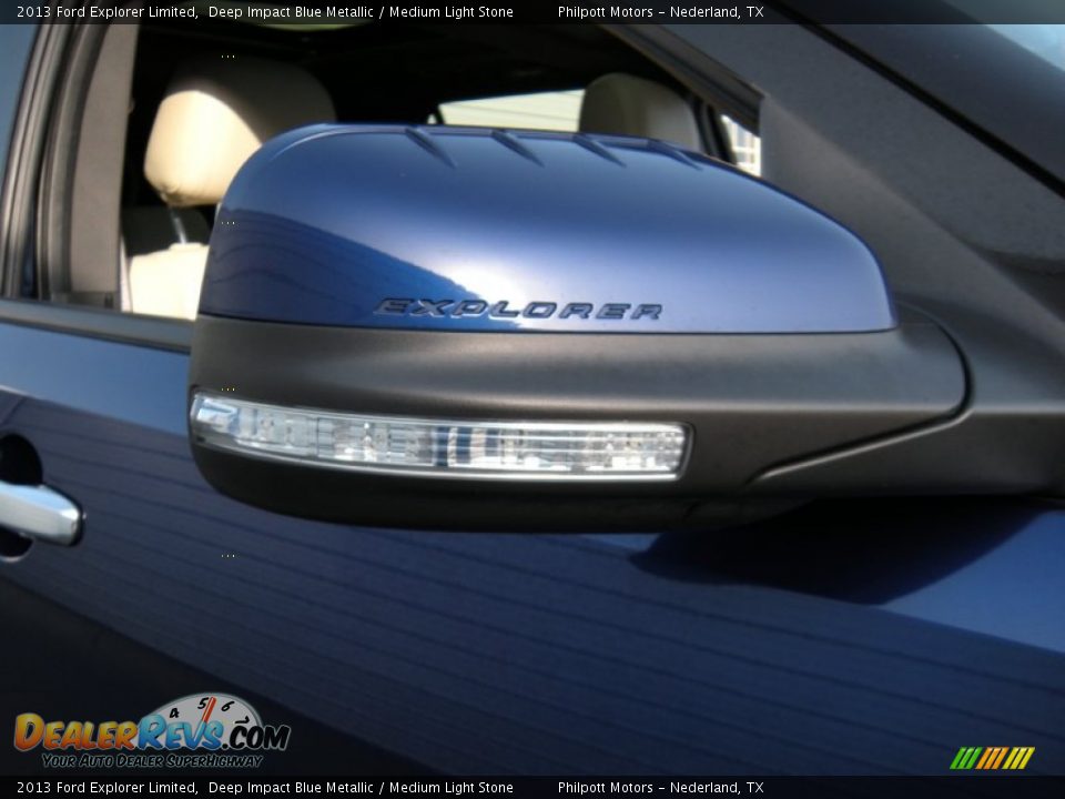2013 Ford Explorer Limited Deep Impact Blue Metallic / Medium Light Stone Photo #15