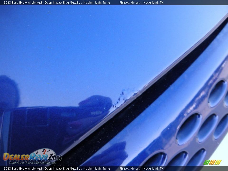 2013 Ford Explorer Limited Deep Impact Blue Metallic / Medium Light Stone Photo #21