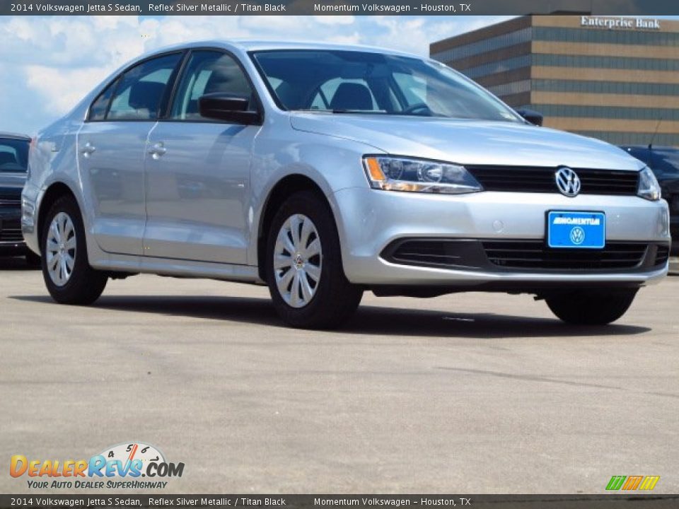 2014 Volkswagen Jetta S Sedan Reflex Silver Metallic / Titan Black Photo #1