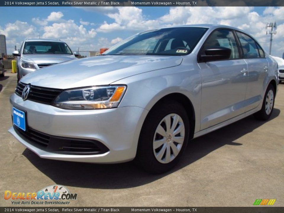 2014 Volkswagen Jetta S Sedan Reflex Silver Metallic / Titan Black Photo #3
