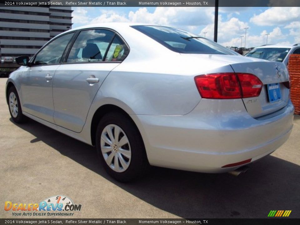 2014 Volkswagen Jetta S Sedan Reflex Silver Metallic / Titan Black Photo #4