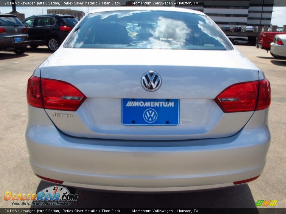 2014 Volkswagen Jetta S Sedan Reflex Silver Metallic / Titan Black Photo #5