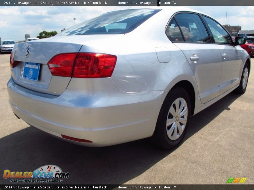 2014 Volkswagen Jetta S Sedan Reflex Silver Metallic / Titan Black Photo #6