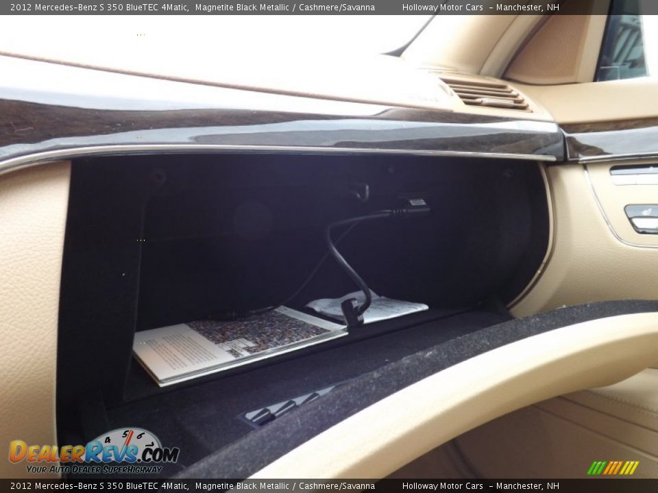 2012 Mercedes-Benz S 350 BlueTEC 4Matic Magnetite Black Metallic / Cashmere/Savanna Photo #12