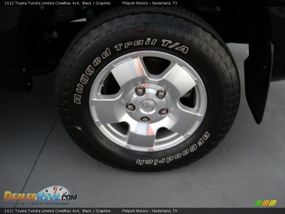2012 Toyota Tundra Limited CrewMax 4x4 Black / Graphite Photo #13